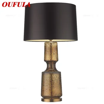 Простой настольный светильник OUFULA, современная настольная лампа LED для украшения дома, спальни