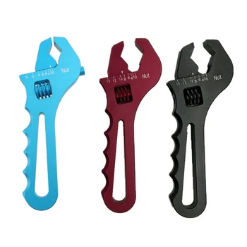 Регулируемый Гаечный ключ для шлангового фитинга, гаечный ключ из легкого алюминия 3AN-16AN, 3 цвета 367D