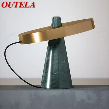 Роскошная настольная лампа OUTELA Nordic Современного дизайна со светодиодной подсветкой для украшения домашней спальни