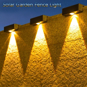 Светодиодный Солнечный настенный светильник открытый водонепроницаемый сад свет загородки терраса ограждение шаг свет пейзаж балкон бра солнечный свет