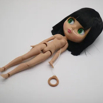 Совместное тело обнаженная кукла Блит загорелая кожа черные волосы модная кукла фабричная кукла 201810