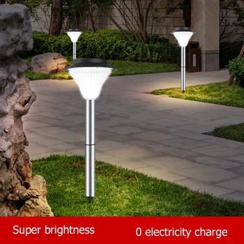 Современная газонная лампа TEMAR Solar Light LED, водонепроницаемая, IP65, наружная декоративная для внутреннего двора, парка и сада