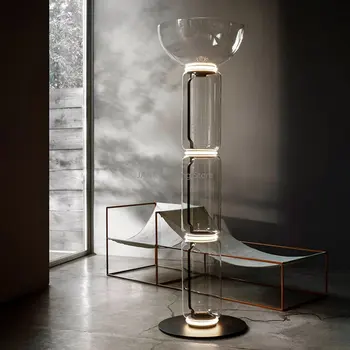 Современные минималистичные сверхмощные светодиодные торшеры, итальянский дизайнерский стеклянный абажур FLos, Гостиная, спальня, Вертикальная стандартная лампа