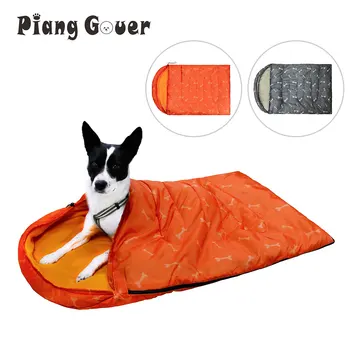 Спальный мешок для собак, коврик для сна домашних животных, теплый коврик для питомника, одеяло для собак на открытом воздухе