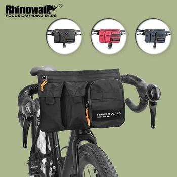 Сумка на руль велосипеда Rhinowalk, 2Л, портативная велосипедная сумка на переднюю трубу, велосипедная сумка на раму, многофункциональная сумка для городской прогулки, через плечо,