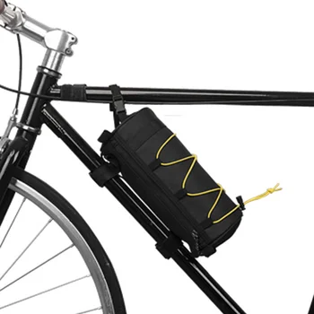 Сумка на руль дорожного велосипеда, круглая сумка на руль, Многофункциональная передняя сумка, снаряжение для улицы, Водонепроницаемая Переносная велосипедная сумка на молнии