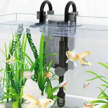 Фильтр для аквариума с водопадом Sunsun, Внешний фильтр для аквариума, Оксигенация, Настенный циркуляционный барабан, Электрическое удаление масляной пленки