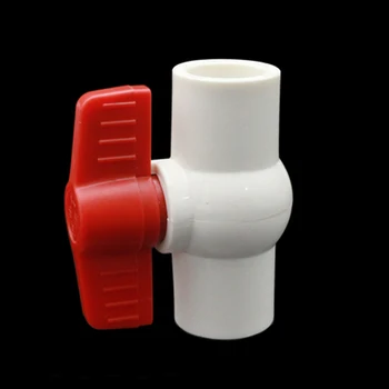 Фитинги для водопроводных труб из ПВХ 20/25/32 мм, шаровой кран, соединительный патрубок, пластиковые фитинги для орошения