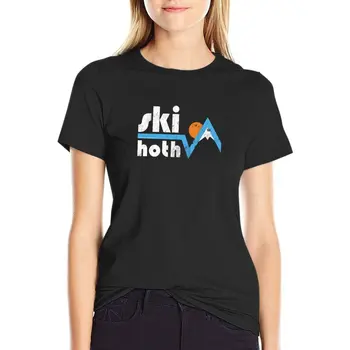 Футболка Ski Hoth, топы kawaii clothes, футболки больших размеров для женщин свободного кроя.
