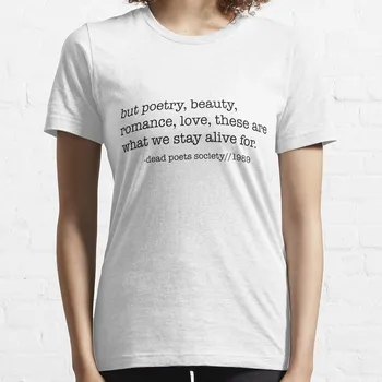 Футболка Общества мертвых поэтов, аниме-футболка, женская хлопковая футболка