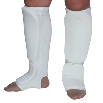 Хлопчатобумажные боксерские щитки для голени, защитные накладки для подъема стопы, защита ног, накладка для кикбоксинга TKD, защитные накладки для ног для тренировок по муай-тай