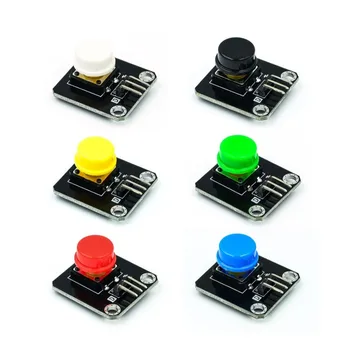 Шестицветный колпачок для кнопок Электронный строительный блок Ключевой модуль Сенсорный переключатель Переключатель такта Большой ключевой Микропереключатель Кнопочный модуль