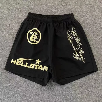 Шорты Hellstar High Street Clothing 2023 Летняя Новая мода Повседневная Пара коротких брюк LEE FOG Короткие брюки