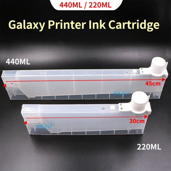Экосольвентный принтер Galaxy, картридж с чернилами объемом 440 мл, система непрерывной подачи чернил, резервуар для чернил многоразового использования объемом 220 мл